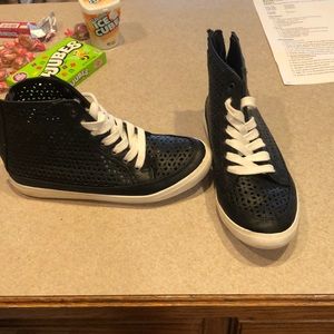 Black see through size 8.5 shoes